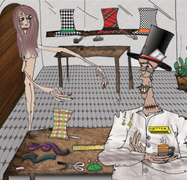 The Hatter's Wife, illustration by Newman D'Silva