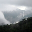 Waterfalls amidst the clouds
